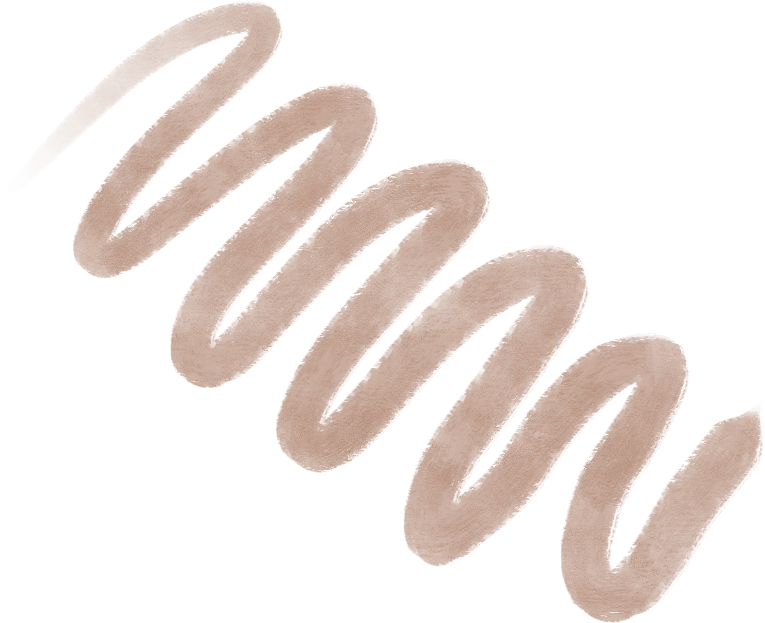 Brown Brushstroke Doodle